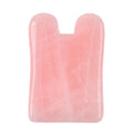 Rose quartz gua sha facial massage tool