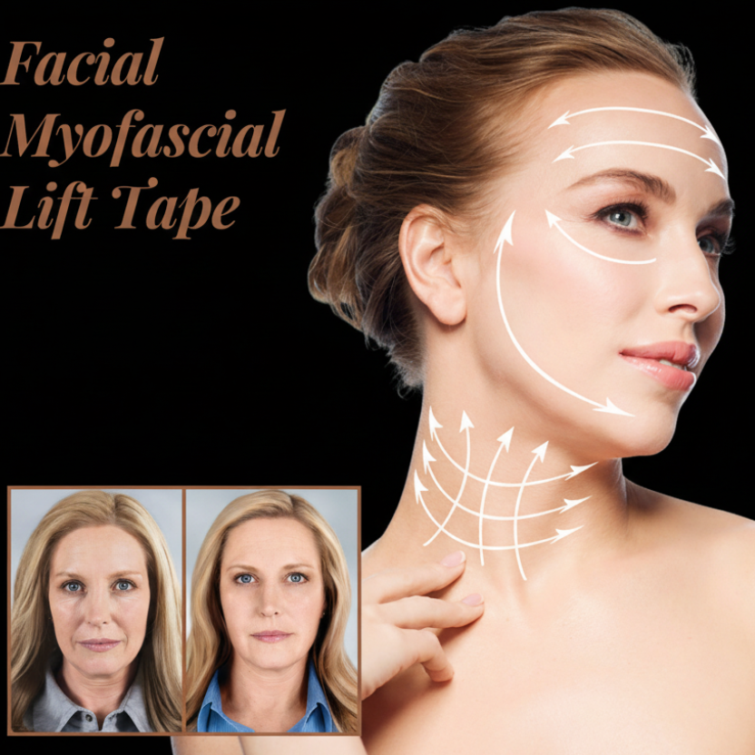 Facial Myofascial Lift Tape - Black Background